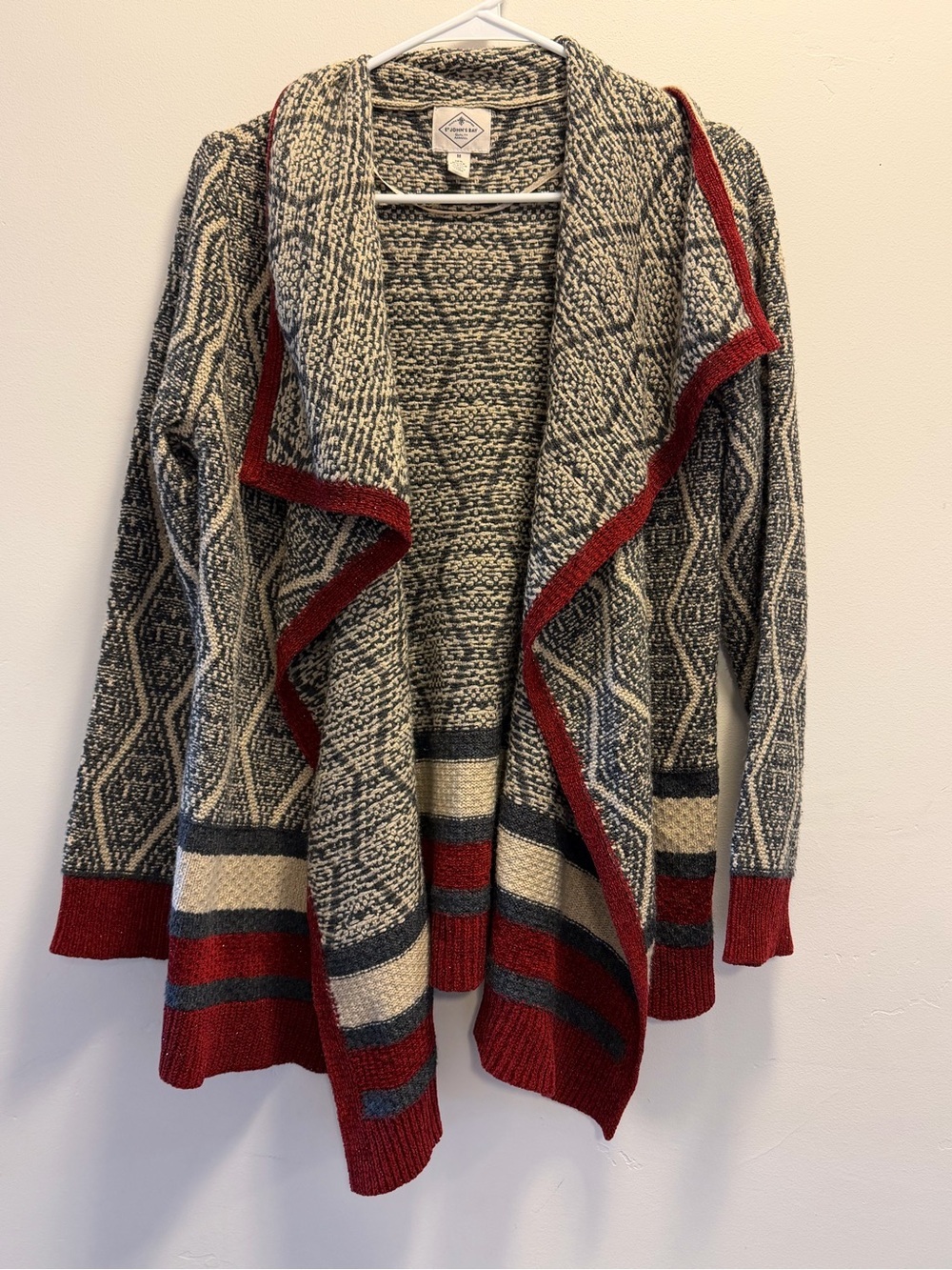 Stunning St John’s Bay Women’s Cozy Print Cardigan Size Medium - Picture 2 of 5